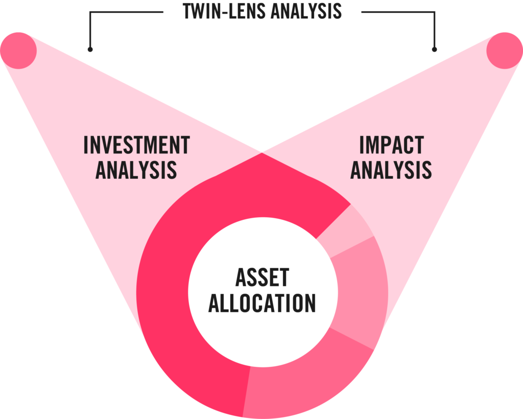 Twin lens diagram for tribe impact