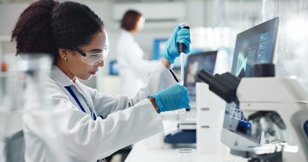 Woman scientist representing the inclusion of women in the global workforce