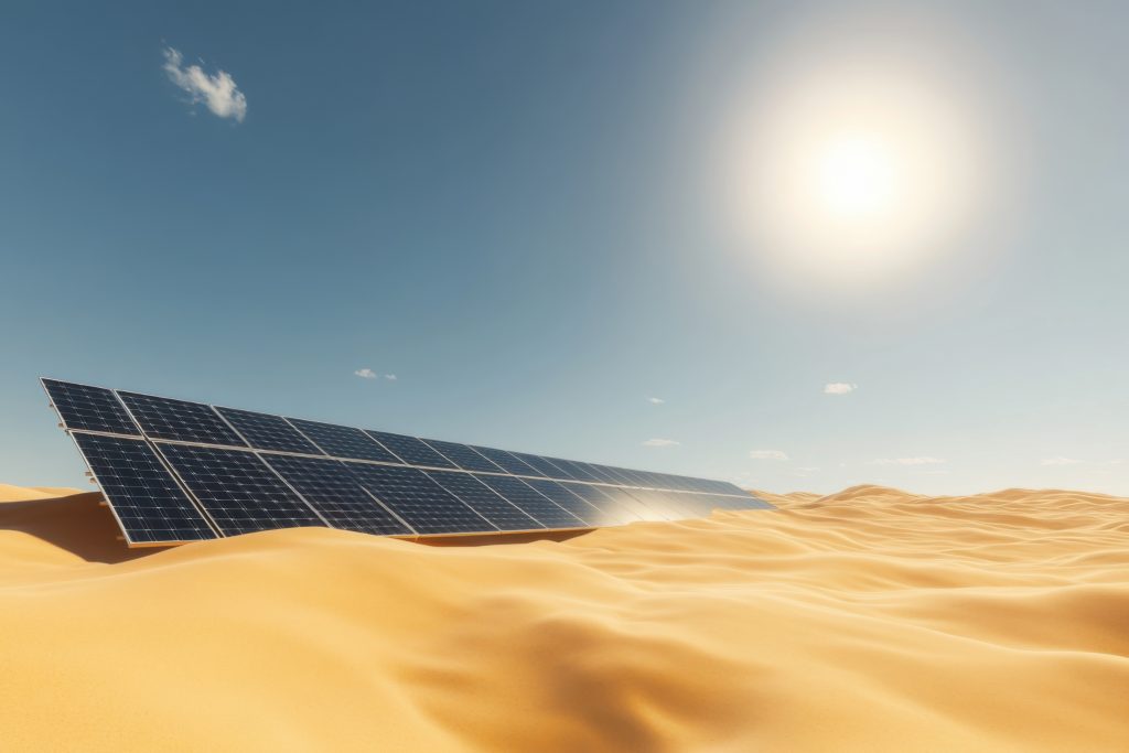 How much of the Sahara Desert would need to be covered with solar panels to power the world?